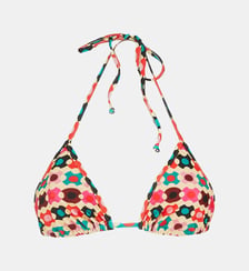 Hauts de maillot de bain Triangle Groovy Dot Giallo La DoubleJ