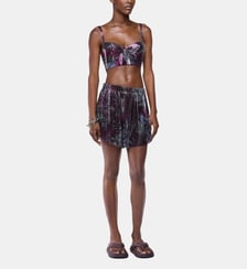 Short en mesh à imprimé palmiers Rabanne