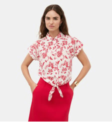 Chemise clivio - Motif imprimé - Coton - Coupe droite Caroll