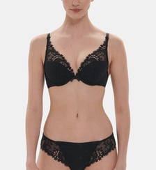 Soutien-gorge push-up décolleté plongeant - Noir Simone Pérèle