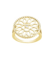 Bague Vecchio en Plaqué Or avec diamant blanc La Garçonne Diamant