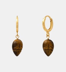Boucles d'oreilles créoles   doré à l'or fin - Arizona Dream Satellite