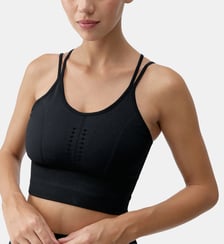 Brassière de sport femme India maintien moyen bretelles coussinets amovibles Born Living Yoga