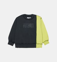 Sweat-shirt à col rond avec logo MM6 Maison Margiela