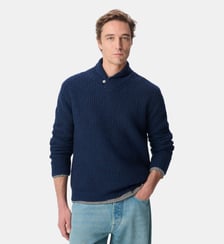 Pull col châle tricot Ikks