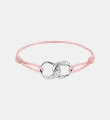 Bracelet textile Together rose avec zirconia Thomas Sabo