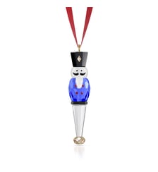 Holiday Cheers Décoration Casse-noisettes, Bleu Swarovski