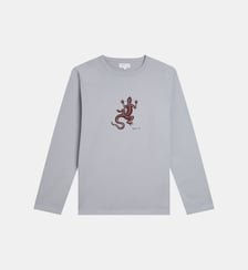 t-shirt en coton lézard Agnès b.