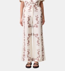 Pantalon large fleurs Claudie Pierlot