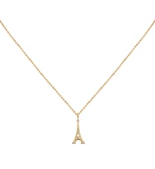 Collier doré jet sparkling - party Caroline Najman