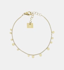 Bracelet mini Confettis  en Acier doré Zag Bijoux