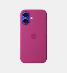 Coque iPhone 16 MagSafe Fuchsia silicone Apple
