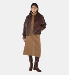 Blouson À Manches Longuesen Cuir Barnabe Maison 123