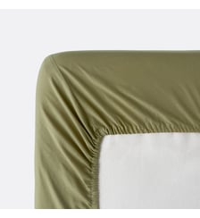 Drap-housse enfant uni, en coton lavé, bonnet 30 cm La Redoute Interieurs