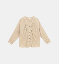 Blouse manches longues col v  uni BERTINA La Petite Etoile