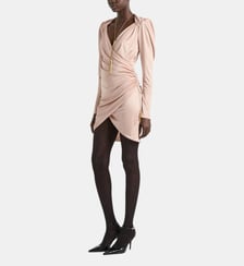 Robe drapée en jersey fluide Balmain