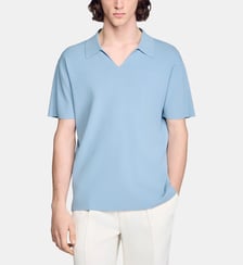 Polo en maille stretch Sandro