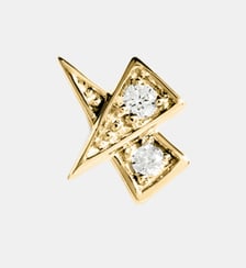 Boucle d'oreille Rockaway Etoile Diamants et Or Jaune Statement