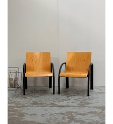 Paire de fauteuils modernistes Jakob N°1428 - Produit chiné Debongout