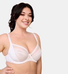 Soutien-gorge grande taille Memories avec armatures Blanc Maison Lejaby