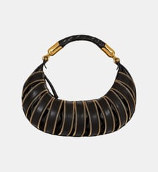 Sac Ebene Medium Zips en cuir de veau Balmain