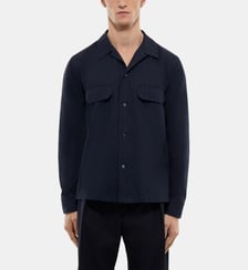 Chemise à rayures texturées en coton Fursac
