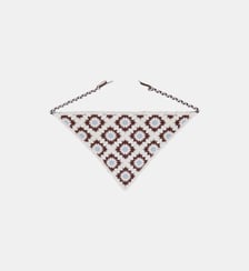 Foulard triangle en maille Maje