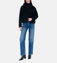 Manteau Mino noir Zapa