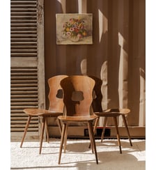 Lot de 3 chaises Baumann en bois Claude N°1157- Produit chiné Debongout