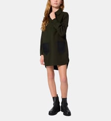 Robe imprimé brodé avec logo Lanvin Kids