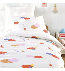 Housse de couette enfant, en coton biologique, imprimé nuages La Redoute Interieurs