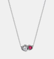 Collier à Pendentif Cœurs Halo Pandora