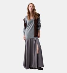 Robe longue en mélange de laine Liu Jo