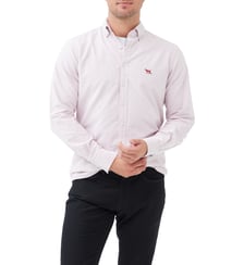 Chemise slim en coton oxford à rayures col boutonné Gunn unisexe Rodd & Gunn