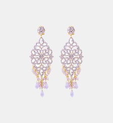 Boucles d'oreilles longues tiges percées   - Chiara Satellite