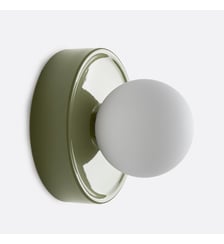 Applique ou plafonnier, rond, céramique et verre opaline, diamètre 16,8 cm La Redoute Interieurs