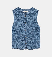 Top sans manches col rond imprimé floral VRENZ La Petite Etoile