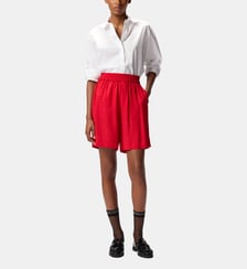 Shorts en viscose jacquard Pinko