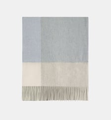 Écharpe cachemire à franges tartan Bompard