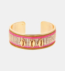 Bracelet jonc ajustable avec coquillages et strass DIADEMA Hipanema