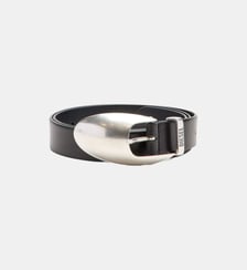 Ceinture en cuir de 3 cm avec boucle sculpturale Diesel