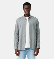 Chemise regular fit coton à carreaux Lacoste