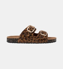 Sandales semelle intérieure cuir patch talon confort everywear Isotoner