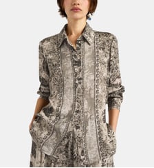 Chemisier arles en viscose jacquard imprimée Momonì