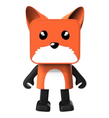 Enceinte bluetooth dansante DANCING ANIMALS orange 3W Mob
