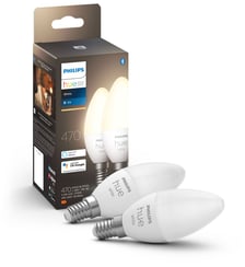 Ampoule LED connectée E14 White Flamme pack de 2 Philips Hue