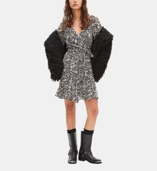 Robe courte portefeuille imprimée The Kooples
