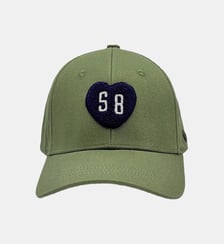 Casquette en coton avec badge coeur SB Serge Blanco