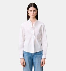Top popeline col volanté Claudie Pierlot