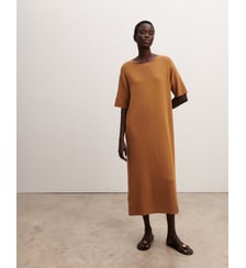 Robe t-shirt longue en maille coton Bompard